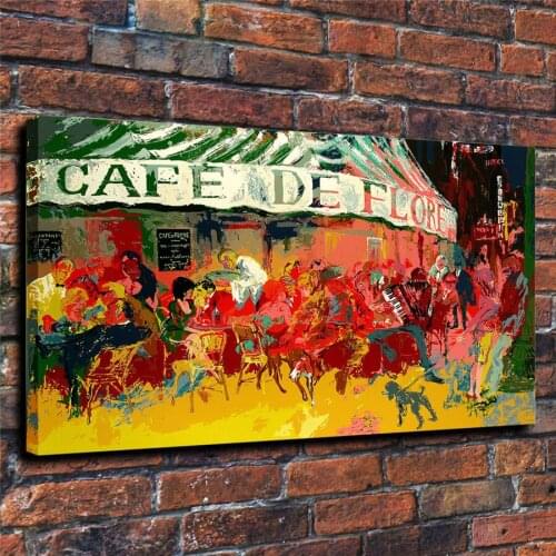 LeRoy Neiman HD Print Modern Abstract Music Restaurant Oil Painting on Canvas Poster Wall Art Picture for Living Room Home Decor