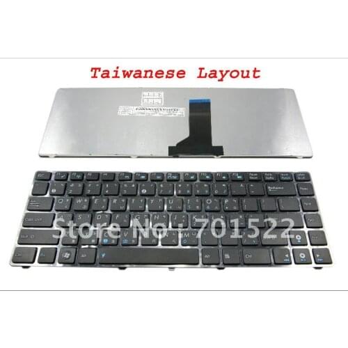 Laptop keyboard for Asus UL30 UL30A UL30VT UL80 UL80Jt UL80V Black Taiwanese (Traditional Chinese) * Version - MP-09Q53RC-886