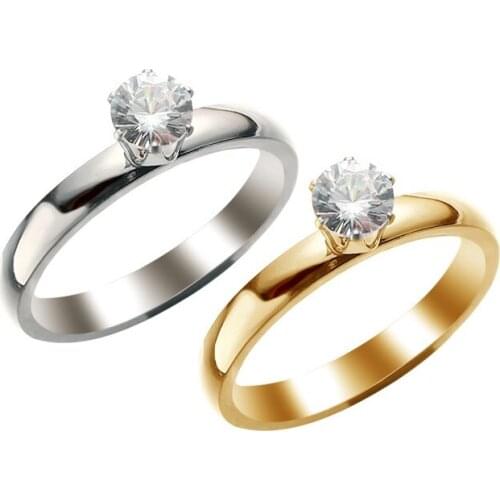 MixMax 36PCs Womens Stone Ring Fashion Stainless Steel Band Zircon Jewelry Rings Wholesale Lot Brand New