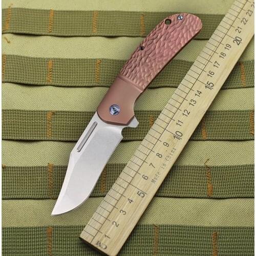 M390 Steel + Titanium Handle Tactical Camping Hunting Self Defense Sharp Exquisite Folding Knife EDC Tools Mens Gift Package