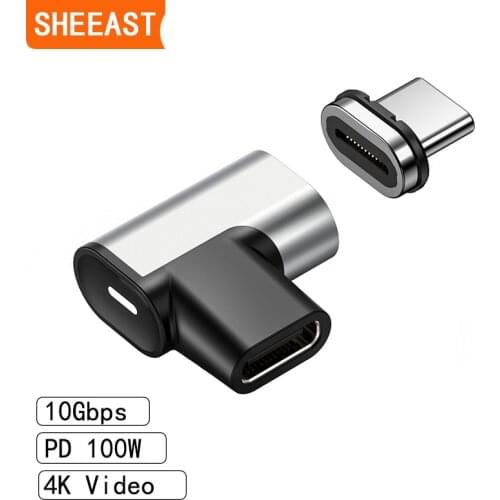 24Pins USB C Magnetic Adapter Type C Connector PD 100W Fast Charging 10Gbp/s Converter for Huawei Xiaomi Switch iPad MacBook Pro