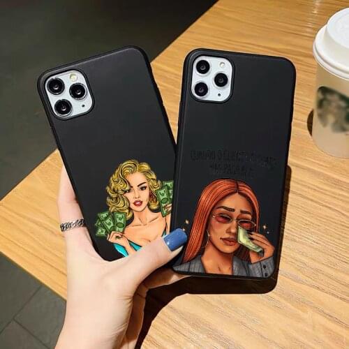 MAKE MONEY Not Friends TPU Soft silicone Case for iPhone 11Pro max 12mini SE2020 Cover for iPhone 12pro Max Xs Max XR 7 8 Plus