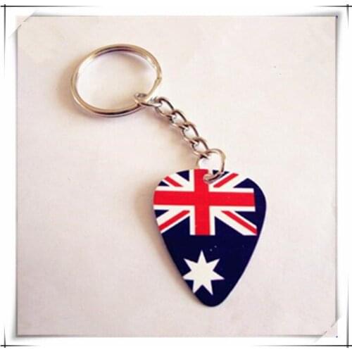 2016 new Guitar pick keychain OEM LOGO guitar plectrum