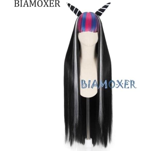 Anime Dangan Ronpa Mioda Ibuki Long Wig Cosplay Costume Danganronpa Heat Resistant Synthetic Hair Women Cosplay Wigs