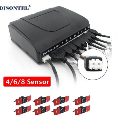 12V Original 16.5mm Electromagnetic Parktronic Car Parking sensors 8/6/4 Radars Alarm Buzzer Car Detector Video System
