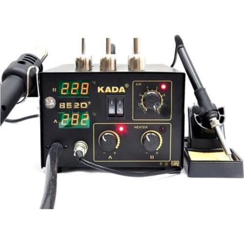 220V/110V KADA 852D+ SMD repairing system BGA soldering station Hot air gun solder iron 2 in 1