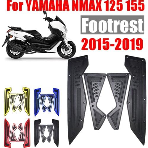 Motorcycle Footboard Steps Foot Rest Board Footrest Pegs Plate Pads For YAMAHA NMAX155 NMAX125 N-MAX 155 NMAX 155 125 2015-2019
