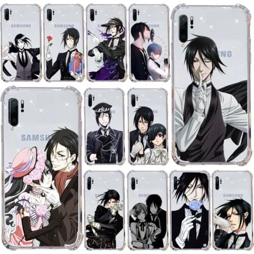 Black Butler anime Phone Cases Transparent for Samsung s9 s10 s20 Huawei honor P20 P30 P40 xiaomi note mi 8 9 pro lite plus