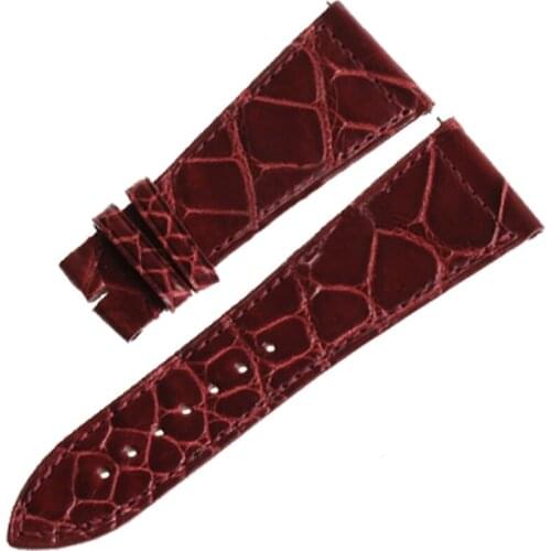 WENTULA watchbands for FMFranck Muller MASTER SQUARE M6000H FM6000K alligator skin /crocodile grain