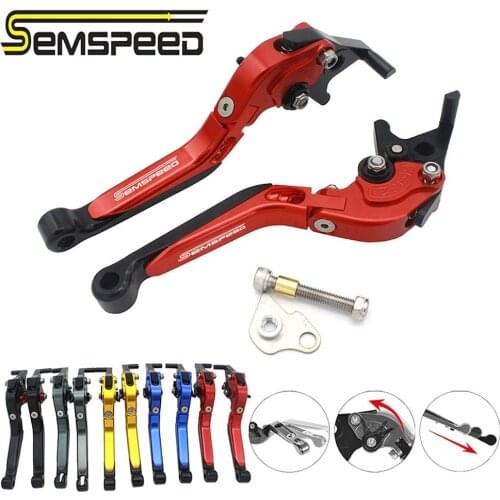SEMSPEED For SYM GTS125/300i RV250 GTS125 GTS300i CNC Motorcycle Foldable Parking Function Lever Brake Clutch Levers Accessories