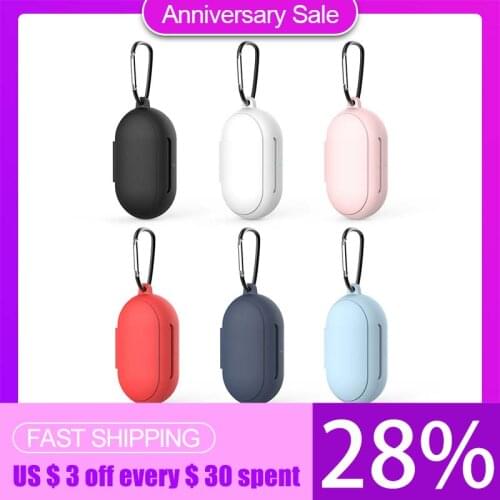Silicone Case For Samsung Galaxy Buds Plus Shockproof Full Protective Cover With Keychain Charging Case Accessories