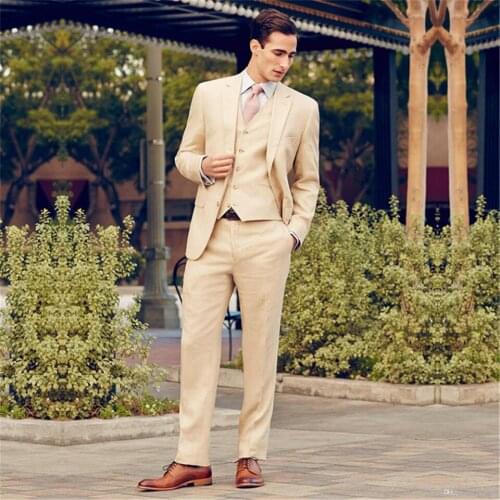 Groom Tuxedos Groomsmen Men Suit Custom Made Fit Best Man Suit Wedding Prom Party Formal Bridegroom Costume Mens Suits