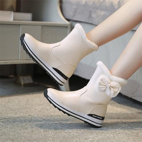 ULKNN 2020 Childrens Snow Boots New Style Autumn Keep Warm Boots Women Casual Winter Shoes Waterproof Anti-Slip