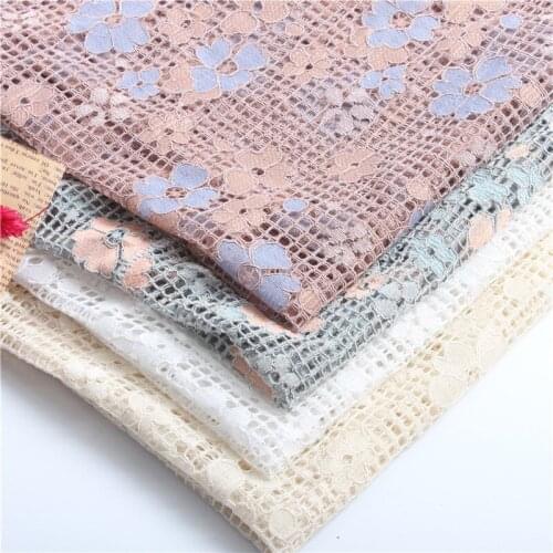 1 yards crochet African voile Lace Fabric and french lace bridal evening dress fabric sewing fabric material
