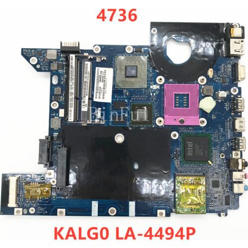 High quality For acer aspire 4736 Notebook Laptop motherboard KALG0 LA-4494P 100% full Tested