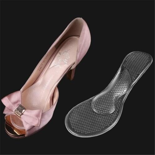 1Pair Silicone Insoles High Heels Foot Cushion Arch Support Shoes Pads Transparent Shoes Pads For Women And Man Hot Sale
