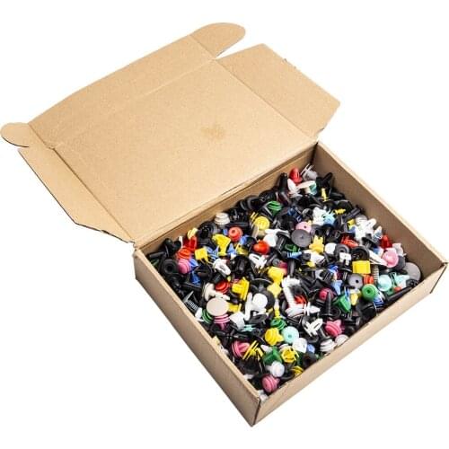 1000pcs Colorful Car Door Bumper Fenders Fenders Rivets Push Pin Clips Kit Placement on Vehicle Left, Right, Front, Rear