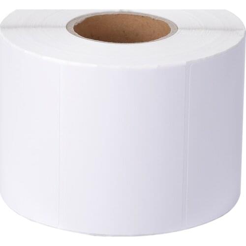 800Pcs/roll 35 X 55mm White Blank Stickers For Waterproof Stickers For Thermal label paper HPRT ZEBRA GPRINTER GODEX Deli Argox