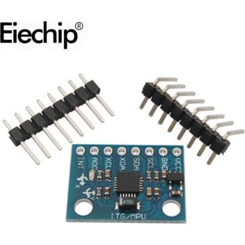 IIC I2C GY-521 MPU-6050 MPU6050 3 Axis Analog Gyroscope Sensors + 3 Axis Accelerometer Module For Arduino With Pins 3-5V DC