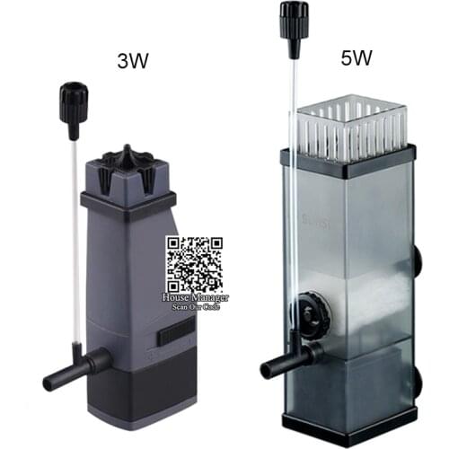 5W Aquarium Pump Surface Skimmer to remove Oil Slick Oil film remover,water Protein Skimmer pump for fish tank water Filter pump