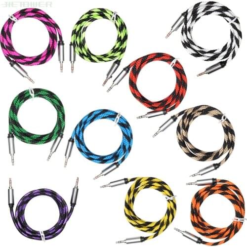 Snake Pattern 1.5M Audio Cable 3.5mm Male To Male Audio Stereo Aux Cable Cord for TV Computer MP3 for Smartphone 50pcs/lot