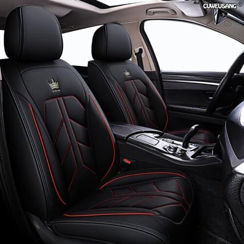 CUWEUSANG leather car seat cover for Chery a3 a5 amulet cowin e5 qq6 tiggo 2 3 5 7 fl t11 of 2018 2017 2016 2015 car seats