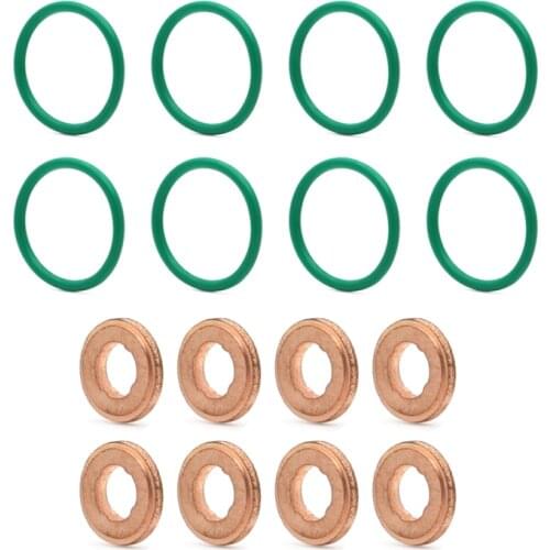 For 2004 - 2010 Durmax Fuel Injector Installation O-Rings LLY LBZ LMM Injector Body O-rings Tip Gaskets Washers Copper Chamber