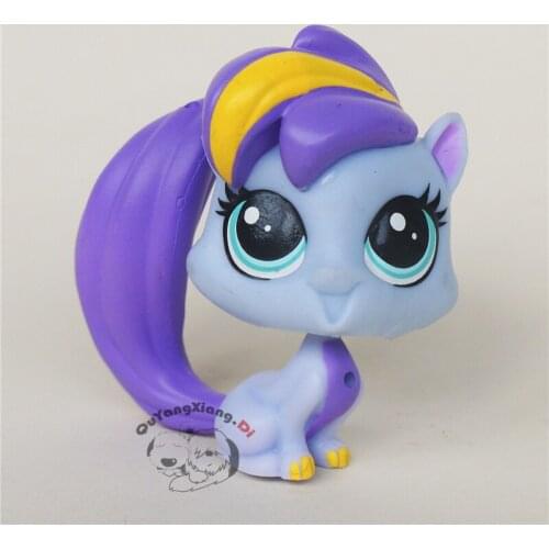 CWM038 Pet Shop Animal Big tail cat doll action Figure kitten