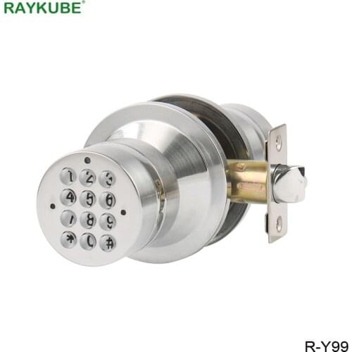 RAYKUBE Knob Digital Code Electronic Door Lock Bluetooth APP Password Keyless Opeing Enter Smart Live Waterproof IP65