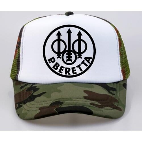 Military fan Beretta Gun Logo cap Summer Fashion Baseball Caps Fashion Men Women mesh trucker hat