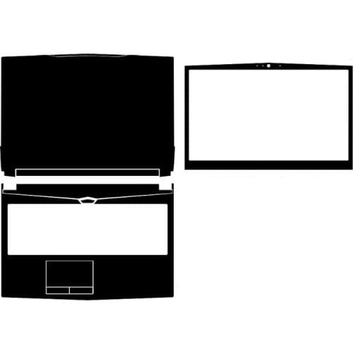 KH Laptop Carbon fiber Crocodile Snake Leather Sticker Skin Cover Protector for Clevo N850HJ 15.6"