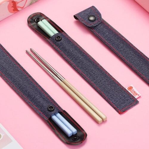 Chinese Metal Chopsticks 304 Stainless Steel Chopsticks Household Non-Slip Portable Travel Chopsticks Reusable Kitchen Utensils