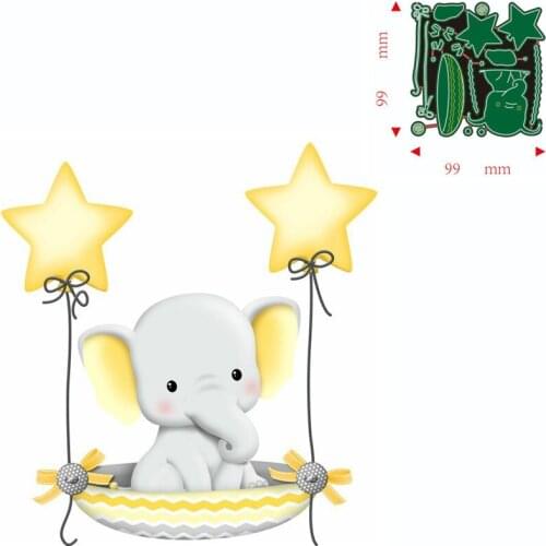 Metal Cutting Dies Animal Elephant Scrapbooking Paper Cards Decorative Craft Embossing