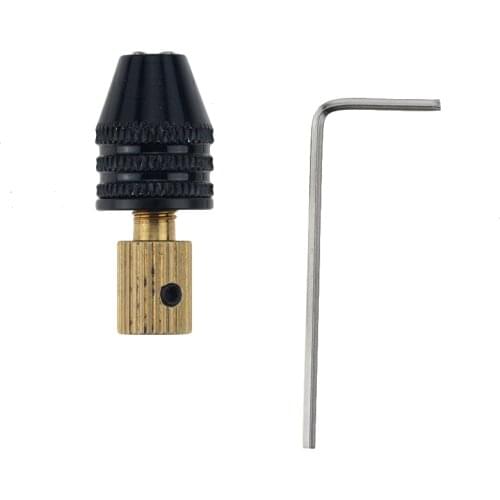1pc 3.17mm Electric motor shaft Mini Chuck Fixture Clamp 0.3mm-3.5mm Small To Drill Bit Micro Chuck fixing device