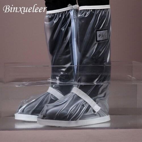 Unisex Reusable Rain Shoes Covers Long Rain Waterproof Boots Cover Rain Cover for Shoes Anti Slip Shoes Cover Motorcycle