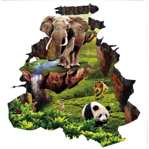 Beibehang Wallpaper Custom Floor Mural Living Room Bedroom Wallpaper Lounge 3D Animal World Outdoor Painting Papel de parede