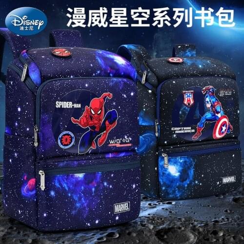 Authentic Disney Schoolbag Primary School Boys Childrens Decompression Ridge Backpack Lightweight Mens Backpack School Bags