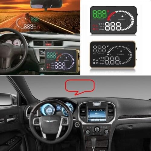 Car HUD Head Up Display For Chrysler 300/Sebring/Pacifica/PT Cruiser/Voyage Vehicle HUD OBD Safe Driving Screen Projector