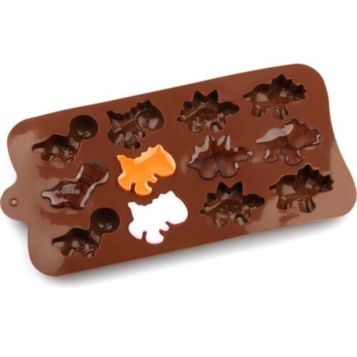 DIY Silicone Chocolate Mold dinosaur mold animal cake biscuit Mold Baking flip sugar candy silicone DIY Kitchen,Dining & Bar