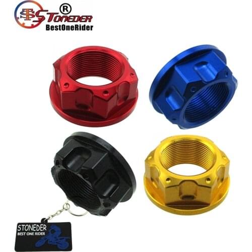 STONEDER Aluminum M22 x 1mm Steering Stem Nut For Chinese Made 50cc 110cc 125cc 140cc 150cc 160cc 170cc 180cc 190cc Pit Bikes
