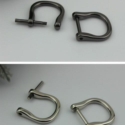Y166 1.8cm Screw Dee D Ring Buckle Clasp DIY Leather Handbag Strap Belt Luggage Craft