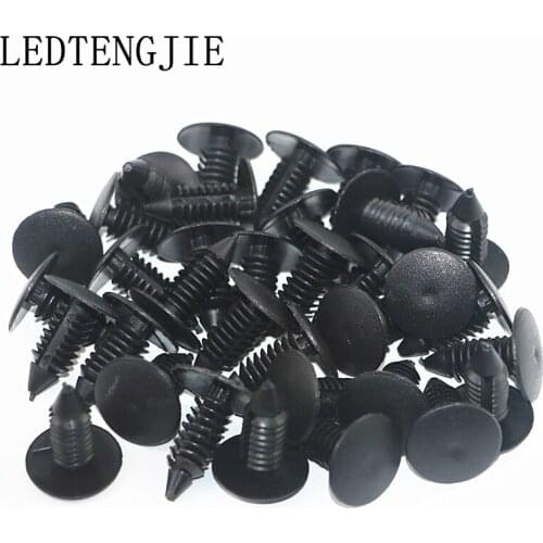 100Pcs 8mm hole Auto Fasteners Clips Universal Car Trunk Roof lining Sealed Sub Pickups Sound Modification Accessories