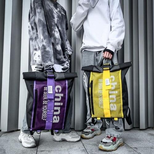 Women Backpack Hip- Hop Casual Bookbag Unisex Satchel Travel Shopping School Backpack Female Girl Rucksack Bag Canvas Backpack