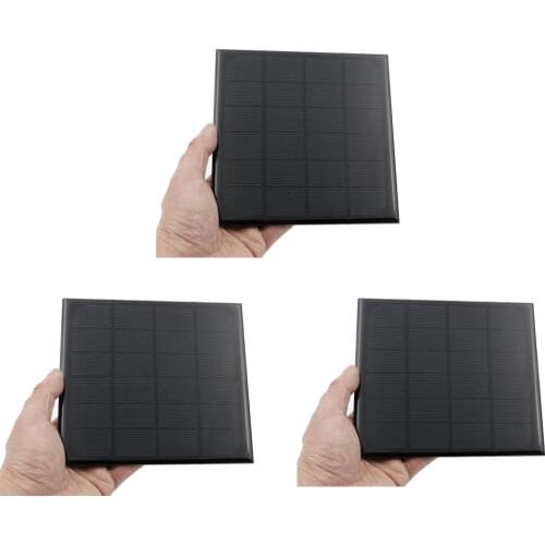 6V 3W Solar Panel Portable Mini Sunpower DIY Module Panel System For Solar Lamp Battery Toys Phone Charger Solar Cells