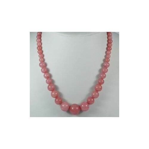 6-14mm Exquisite Pink Rhodochrosite Round Bead STONE Jewelry Necklace
