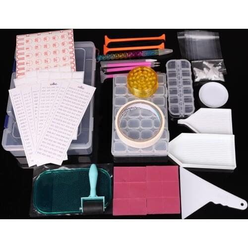 5D Diamond Painting Tools embroidery accessories diamond painting tools Kits Diamond Embroidery Box for Adults or Kids