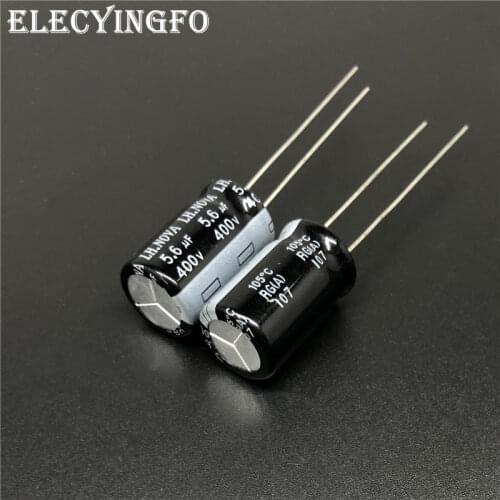 5pcs/50pcs 5.6uF 400V5.6uf LH.NOVA RF/RG Series 12.5x20mm 400V5.6uF Long Life Aluminum Electrolytic Capacitor