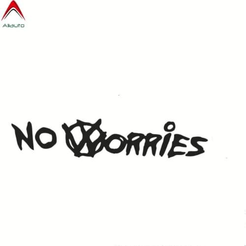 Aliauto Personality Words Car Sticker No Worries Automobiles Motorcycles Accessories PVC Decal for Ford Focus Opel VW,16cm*5cm