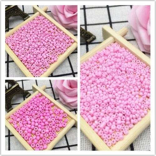 New DIY 2mm/3mm/4mm 1000/500/200pcs Czech Glass Seed Spacer Beads Jewelry Fitting Pink