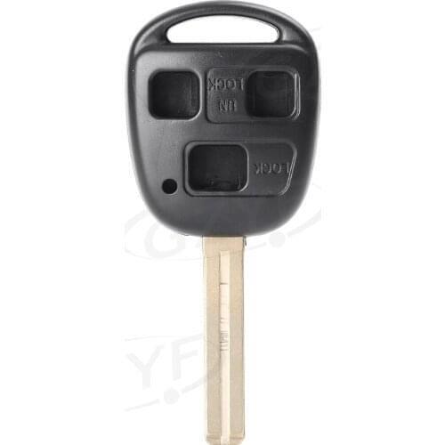 For Lexus GS430 ES300 LX470 HYQ1512 2pcs 3 Buttons Remote Key Fob Shell Case Auto Accessories